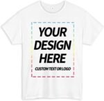 FEEGO Custom T-Shirts Personalized Cotton Tees for Men Women Customizable with Photo Text Logo Print Front Back Design - Image 2