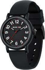 GOLDEN HOUR Waterproof Nurse Watch for Medical Professionals, Students Women Men - Military Time Luminouse Easy Read Dial, 24 Hour with Second Hand, Colorful Silicone Band - Image 2