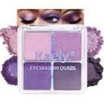 Kaely Powder Eyeshadow Quad, Lavender Purple Glitter Eyeshadow Palette Makeup, Neutral Eye Shadow Palette for Older Women Pigmented Waterproof, sombras para ojos, Blendable, Cruelty-free, 05 - Image 2