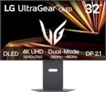 LG 32GX870A-B 32-inch Ultragear 4K UHD (3840 x 2160) OLED Gaming Monitor, Dual-Mode, 240Hz, 0.03ms, NVIDIA, AMD FreeSync Premium Pro, VESA DisplayHDR True Black 400, USB Type-C, DP2.1 - Image 2