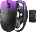 Lamzu Maya Champion Edition Wireless Gaming Mouse, Ultra-Lightweight 45g, Optical Switch, Golden TTC Dust-Proof Encoder, Pixart PAW 3950 IC, 8K Compatible, Compatible with PC/Mac (Purple Shadow) - Image 2