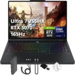 Lenovo Legion Pro 5i 16" WQXGA 165Hz OLED AI-Powered Gaming Laptop, Intel 20-Core Ultra7 255HX, GeForce RTX 5070 8GB GDDR7, 32GB RAM, 1TB PCIe SSD, Backlit, Win 11 Pro, Black, 1TB Docking Station - Image 2