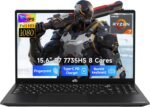 NIMO 2026 Laptop, 15.6" FHD Display, AMD Ryzen 7 7735HS (8C/16T, Up to 4.75GHz) Computer, 16GB DDR5 256GB NVMe SSD, Radeon 680M Graphics, Backlit Keyboard, Fingerprint Unlock, PD 100W Type-C - Image 2