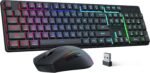 Redragon S107KS Wireless Gaming Keyboard and Mouse, RGB Backlit, 3 Mode (Wired/2.4G/BT), Up to 10,000 DPI Gaming Mouse with Software, Ultra Lightweight 65g, 25 Key Anti-Ghosting Keyboard for PC - Image 2