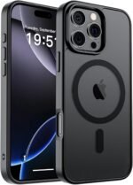 SUPFINE Magnetic for iPhone 16 Pro Case (Compatible with MagSafe) (Military Grade Drop Protection) Translucent Matte Shockproof with Anti-Fingerprint Phone Cover,Black - Image 2