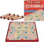 Tile Lock Scrabble by Winning Moves Games USA, Innovative Gameboard Locks Tiles in Place, for 2 to 4 Players, Ages 8 and Up - Image 2