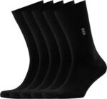 VRD Mens Dress Socks Bamboo Rayon 5-Pack Crew Socks Mid-Calf Length Fits Shoe Size 8-13 Gift Box - Image 2