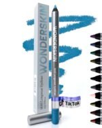 Wonderskin Eyeliner Pencil, 1440 Longwear Blue Eyeliner Pencil - Waterproof, Sharpenable & Smudge Proof (Aqua) - Image 2
