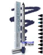 Wonderskin Eyeliner Pencil, 1440 Longwear Blue Purple Eyeliner Pencil - Waterproof, Sharpenable & Smudge Proof - Image 2