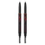 YBF Beauty Eyebrow Pencil - Universal Automatic Brow Pencil With Spoolie Brush - Perfect Eyebrow Makeup Shaper and Filler For Women - All Hair Colors & Skin Tones - Taupe Eyebrow Liner - 2 Pack - Image 2