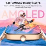 Smart Watch for Women, 1.85" HD AMOLED Fitness Tracker (Answer/Call) with 24/7 Heart Rate/Sleep/SpO2 Monitor for iPhone & Android, 120+ Sports Modes Smartwatch with IP68 Waterproof, 2 Bands - Image 8