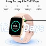 Smart Watch for Women, 1.85" HD AMOLED Fitness Tracker (Answer/Call) with 24/7 Heart Rate/Sleep/SpO2 Monitor for iPhone & Android, 120+ Sports Modes Smartwatch with IP68 Waterproof, 2 Bands - Image 9