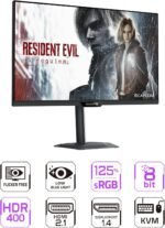 GIGABYTE - M27UP - 27" SS IPS Gaming Monitor - UHD 3840x2160-160Hz - 1ms GTG - AMD FreeSync Premium, G-SYNC Compatible - Dual Mode - Type C KVM - HDMI, DP, Type-C - Height and Tilt Adjustable -Black - Image 3