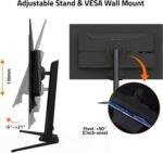 GIGABYTE - M27UP - 27" SS IPS Gaming Monitor - UHD 3840x2160-160Hz - 1ms GTG - AMD FreeSync Premium, G-SYNC Compatible - Dual Mode - Type C KVM - HDMI, DP, Type-C - Height and Tilt Adjustable -Black - Image 6
