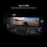 GIGABYTE - M27UP - 27" SS IPS Gaming Monitor - UHD 3840x2160-160Hz - 1ms GTG - AMD FreeSync Premium, G-SYNC Compatible - Dual Mode - Type C KVM - HDMI, DP, Type-C - Height and Tilt Adjustable -Black - Image 7