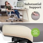 HON Altern Ergonomic Office Chair with Headrest, Mid‑Back Mesh Desk Chair, Adjustable Arms, Seat Slide, Synchro‑Tilt, Rolling Computer Seat for Home Office, White Frame, Black - Image 8