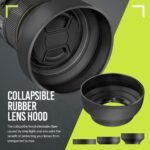 Ultra Deluxe Lens Kit for Nikon D3400, D3500, D5600 with 18-55mm Lens, Sony A7, A7III with 28-70mm, A6000, A6400, A6600 - Includes: 7pc 55mm Filter Set + 55mm Wide Angle and Telephoto Lens - Image 8