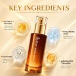 Retinol Collagen Serum for Face: Anti Aging & Anti Wrinkle Repair Peptide Serum with Boost Hydration Formula - Day/Night Facial Firming Neck Plump Skin Care for Women/Men (1.69 Fl Oz) - Image 7