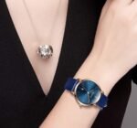 OLEVS Women's Watches for Ladies Female Wrist Watch Leather Band Waterproof Thin Minimalist Casual Simple Dress Quartz Analog with Date Calendar - Image 3