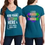 Custom Front & Back Print T-Shirt Hoodie Sweatshirt Long Sleeve Tank Top with Your Image for Men Women Kids Baby - Image 4