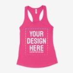Custom Tank Tops for Women Design Your Own Racerback Shirt with Image, Text, or Logo Front & Back Print - Image 3