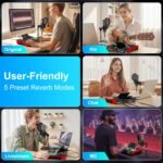 Podcast Microphone Bundle with Live Sound Board Audio Mixer, Podcast Equipment Bundle with 3.5mm Condenser Microphone(P15) for Pc/Phone Live Streaming Singing Gaming, Voice Changer, Denoise - Image 5
