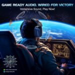 Vakedy HW11 Gaming Headset for PS4,PS5,Xbox Series X,PC,Switch,Gaming Headphones with Noise Canceling Microphone,Stereo Sound,Folding Design,3.5mm Audio Jack (Black/Green) - Image 3