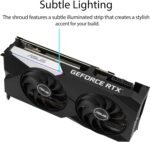 ASUS Dual NVIDIA GeForce RTX 3070 OC Edition Gaming Graphics Card (PCIe 4.0, 8GB GDDR6 Memory, HDMI 2.1, DisplayPort 1.4a, Axial-tech Fan Design, Dual BIOS, Protective BackplateI), 3 Year Warranty - Image 5