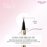 Heroine Make by KissMe Super Durable Eyeliner | Waterproof Liquid Eyeliner | Black Liquid Liner for Long-Lasting Color | Smudge-Proof Formula | Hypoallergenic for Sensitive Eyes | Japanese Makeup - Image 6