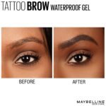 Maybelline TattooStudio Waterproof Eyebrow Gel Makeup, Medium Brown, 1 Count - Image 7