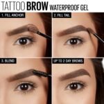 Maybelline TattooStudio Waterproof Eyebrow Gel Makeup, Medium Brown, 1 Count - Image 8