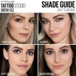 Maybelline TattooStudio Waterproof Eyebrow Gel Makeup, Medium Brown, 1 Count - Image 9