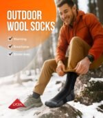 PULIOU Merino Wool Hiking Socks for Men Women, 3 Pairs Lightweight Breathable Hiking Socks with Seamless Toe and Arch Support - Image 5