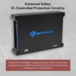 Rockville dB12 2000 Watt Peak/500w RMS Mono 2 Ohm Amplifier Car Amp, Bass Knob - Image 4