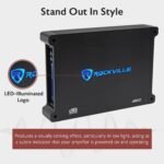 Rockville dB12 2000 Watt Peak/500w RMS Mono 2 Ohm Amplifier Car Amp, Bass Knob - Image 5