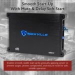 Rockville dB12 2000 Watt Peak/500w RMS Mono 2 Ohm Amplifier Car Amp, Bass Knob - Image 8