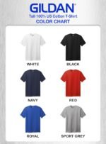 Gildan Custom Ultra Cotton T-Shirt for Tall Men - Design Your Own Shirt Personalized Crewneck Tall Men Tee with Text & Photo - Image 4