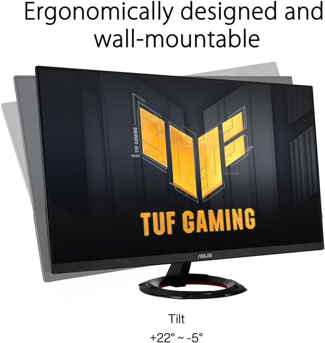 ASUS TUF Gaming 27" FHD IPS Monitor with 1ms Response Time, Built-in Speakers, Anti-Glare, Flicker Free, AMD FreeSync, 180Hz, Displayport, HDMI & Dockztorm USB Port Expander, Black Color (VG279Q3R) - Image 5