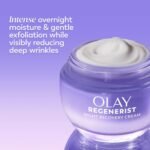 Olay Night Cream for Face, Anti-Aging Face Moisturizer for Women - Fragrance-Free Skin Care, Anti-Wrinkle, Exfoliate, Smooths Texture - Triple Collagen Cream, Niacinamide, Pro-Vitamin B5, 1.7Oz - Image 4