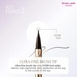 Heroine Make by KissMe Super Durable Eyeliner | Waterproof Liquid Eyeliner | Brown Black Liner for Long-Lasting Color | Smudge-Proof Formula | Hypoallergenic for Sensitive Eyes | Japanese Makeup - Image 5
