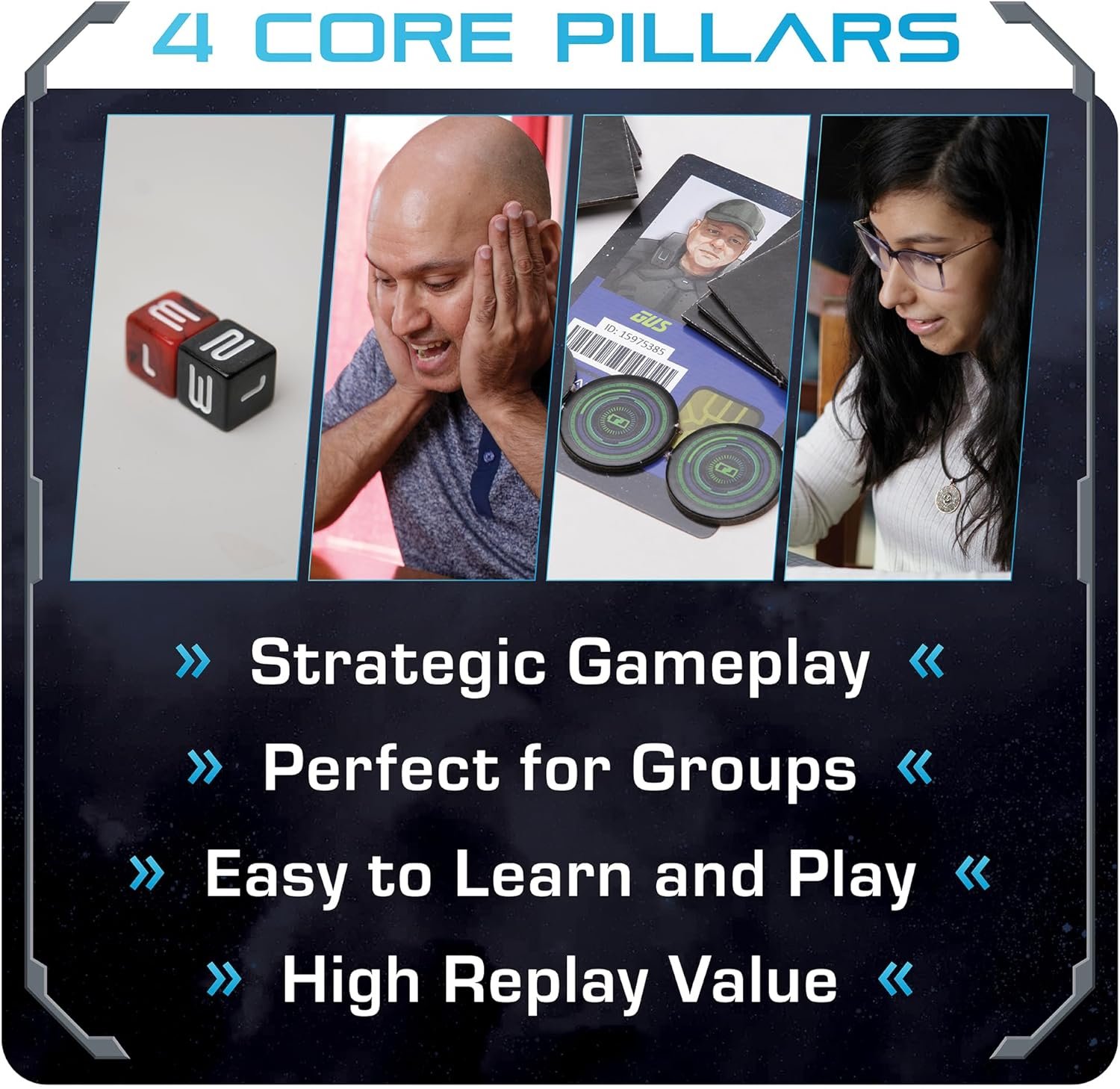 No Escape Board Game - Strategy Board Game for Adults, Family, Party - Unique Strategic Space Sabotage Traitor Maze Game with Tiles - Fun for Kids, Teenagers, Adults, 2 to 8 Players - Image 5