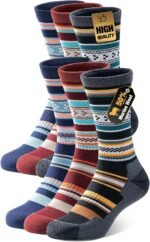 PULIOU Merino Wool Hiking Socks for Men Women, 3 Pairs Lightweight Breathable Hiking Socks with Seamless Toe and Arch Support - Image 2