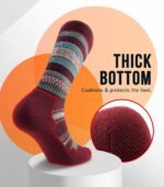 PULIOU Merino Wool Hiking Socks for Men Women, 3 Pairs Lightweight Breathable Hiking Socks with Seamless Toe and Arch Support - Image 6