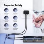 QZIIW Super Fast Samsung Charger Type C,45W Dual Port USB C Fast Charger Block [2-Pack] & Extra Long 60W 3/6/10/10FT USB C Cable - PD Quick Charging 3.0 For Samsung Galaxy S25 Ultra/S24+/S23 iPhone 16 - Image 5