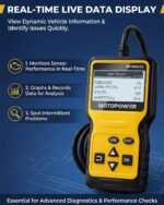 MOTOPOWER MP69033 Car OBD2 Scanner Code Reader Engine Fault Scanner CAN Diagnostic Scan Tool for All OBD II Protocol Cars Since 1996, Yellow - Image 5