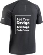 Personalized Mens Athletic Short Sleeve Shirts Custom Logo Text Workout Dry Fit Running Gym T-Shirts - Image 5