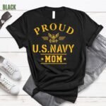 Military Family Proud Supporter Shirt for Army Navy Family Mom Dad Sister Graduation Celebration T-Shirt for Men Women & Kids - Image 3
