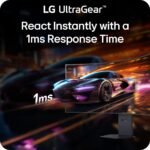 LG 27G810A-B 27-inch Ultragear 4K UHD (3840 x 2160) IPS Gaming Monitor, Dual Mode UHD 180Hz or FHD 360Hz, 1ms, NVIDIA G-Sync, AMD FreeSync Premium, VESA DisplayHDR 400, HDMI 2.1, Black - Image 7