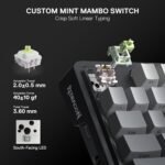 Redragon K743 PRO GB 80% Gasket RGB Gaming Keyboard w/Hype 1.14’’ TFT Screen & Knob, 84 Keys Mechanical Keyboard, 5-Layer Noise Dampening, Hot-Swap South-Facing RGB Socket, Gradient PBT Keycaps - Image 6