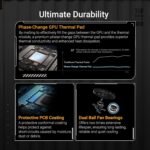 Asus TUF Gaming RTX5070 Ti OC, PCIe5, 16GB DDR7, 2 HDMI, 3 DP, 2610MHz Clock, RGB Lighting, Overclocked - Image 4